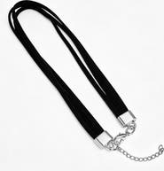 STEELTIME Velvet Three Strand Choker Necklace