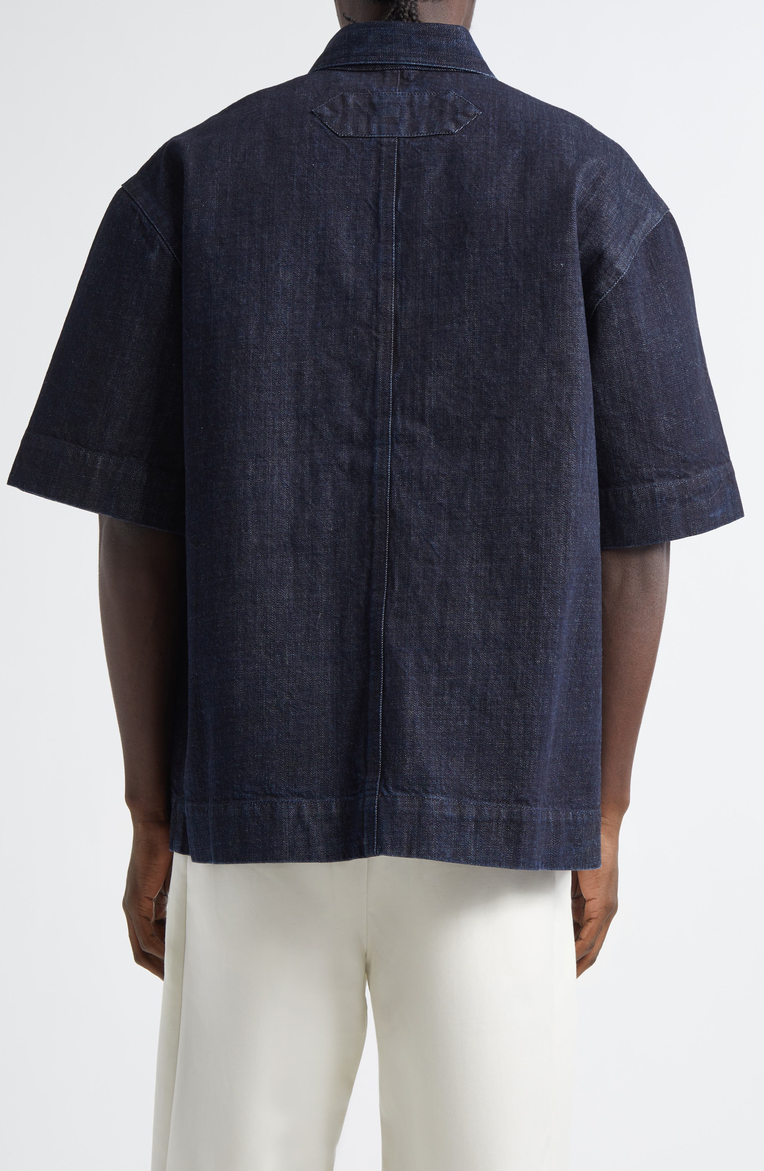 Jacquemus La Chemise de-Nîmes Aloe Denim Button-Up Shirt (Men