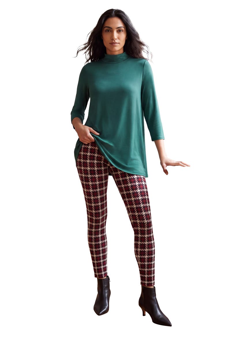 Mockneck Swing Tunic, Main, color, BLACK