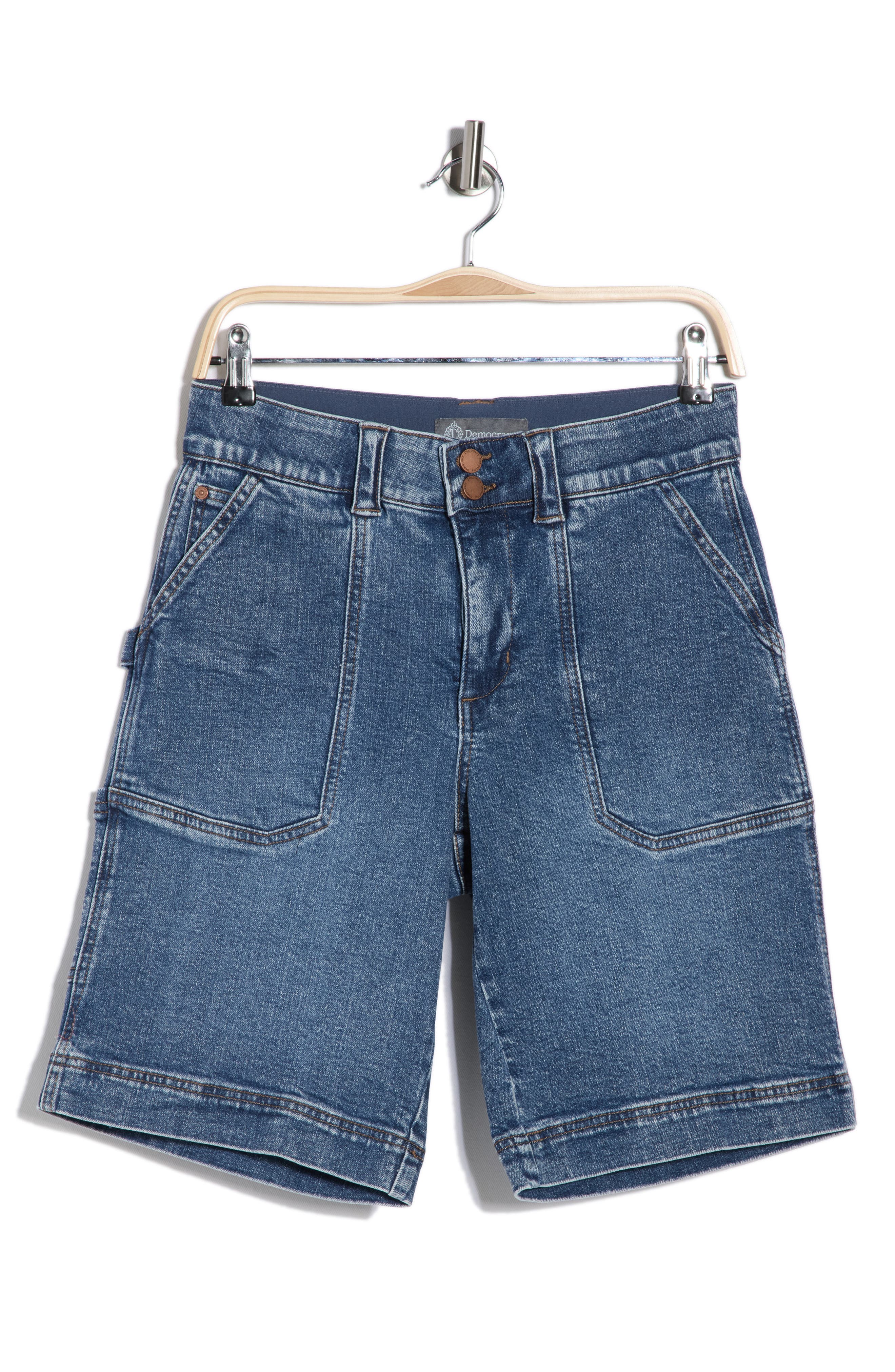Democracy Porkchop Long Denim Shorts