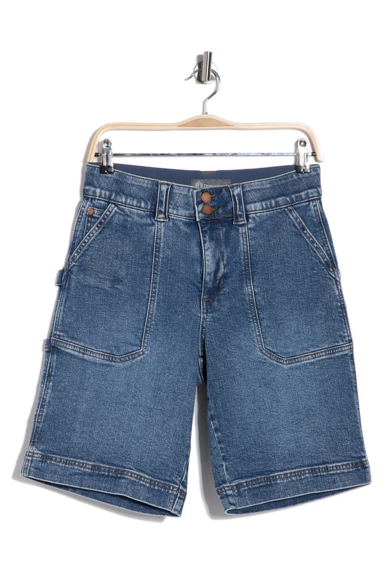 Porkchop Long Denim Shorts, Alternate, color, MEDIUM WASH