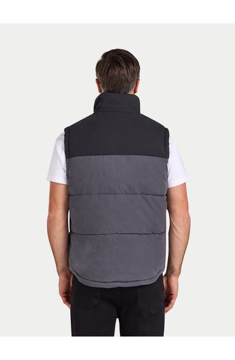 Raging Bull Two Tone Zip Neck Gilet, Alternate, color, Black