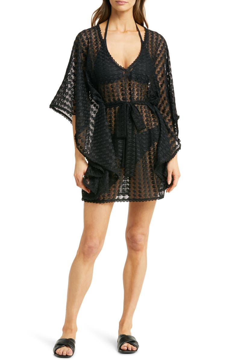 Melissa Odabash Petra Eyelet Cover-Up Dress, Main, color, 