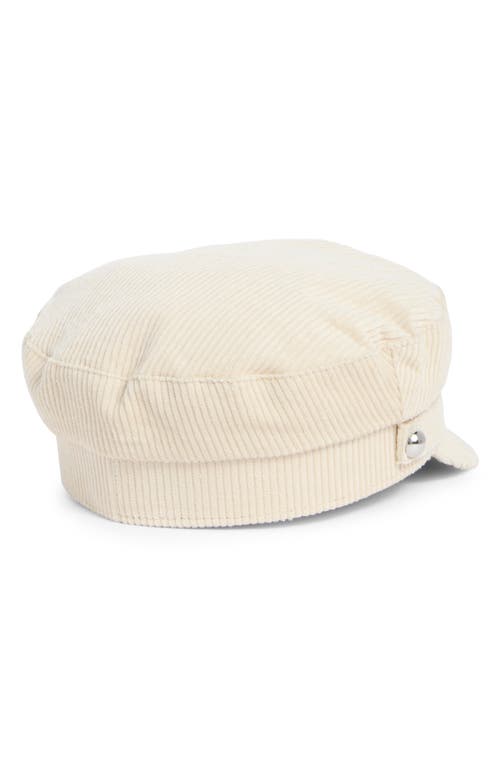 Bcbg Wide Wale Corduroy Skipper Cap In Brown