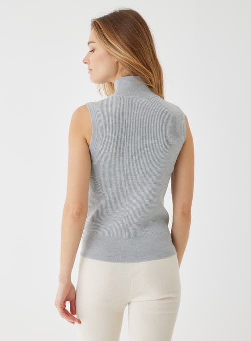 Majestic Filatures Compact Merino Mini Rib Sleeveless Turtleneck