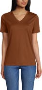 Lands' End Supima Cotton V-Neck T-Shirt