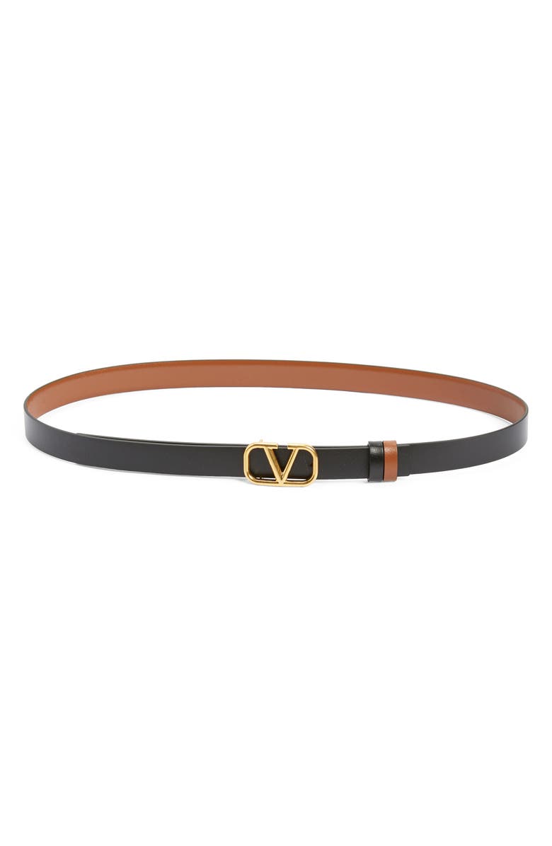 Valentino Garavani VLOGO Buckle Reversible Leather Belt, Alternate, color, 