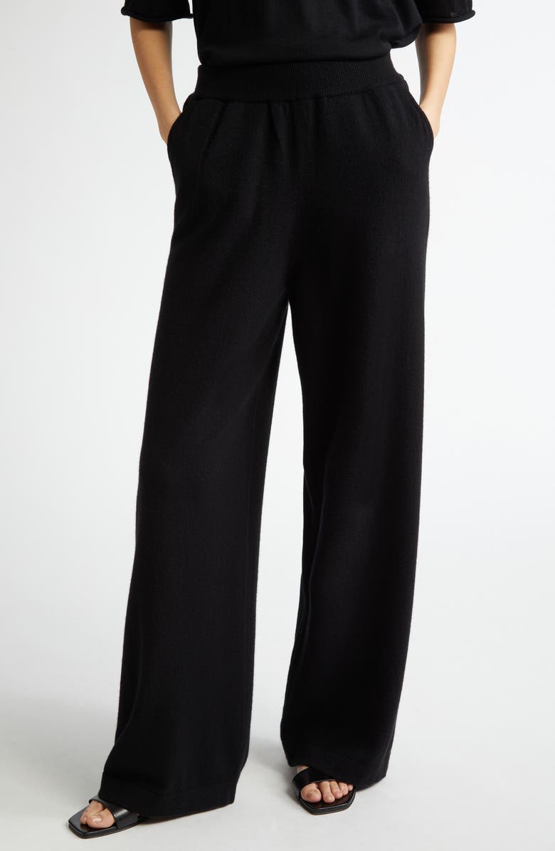 Johnstons of Elgin Performance High Waist Cashmere Blend Sweater Pants, Main, color,