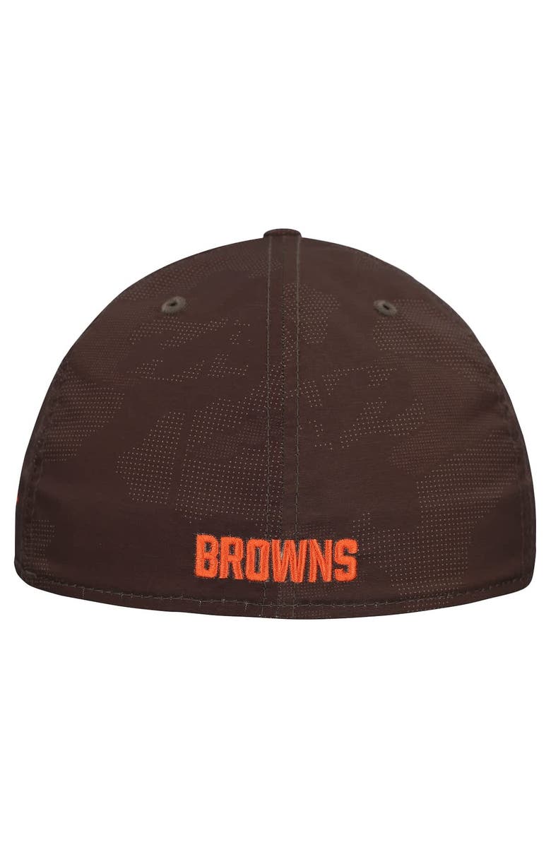 New Era Men's New Era  Brown Cleveland Browns Tonal Camo 39THIRTY Stretch Fit Hat, Alternate, color, Brown