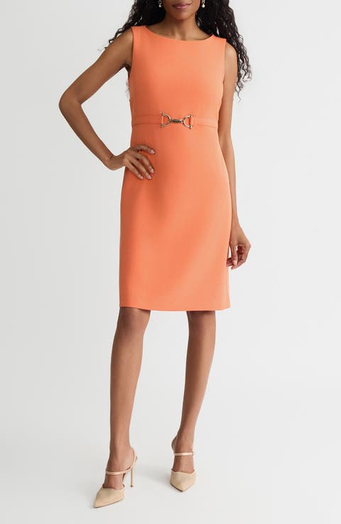 Belted Sheath Dress