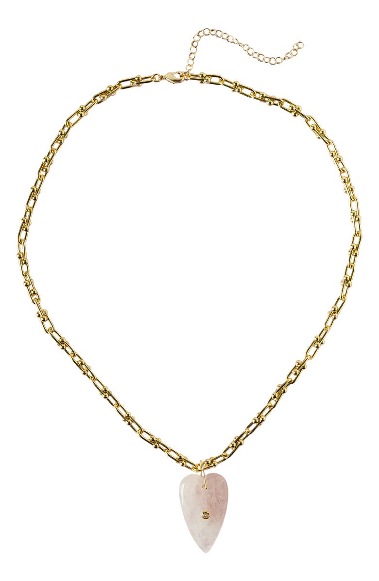 MacRae & Co. Heart of Stone Pendant Necklace, Main, color,