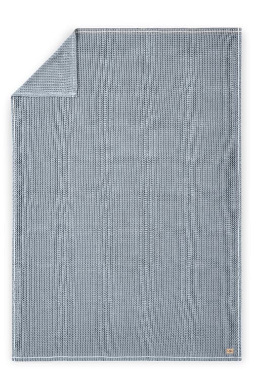 Ugg(r) Luna Knit Throw Blanket In Chambray