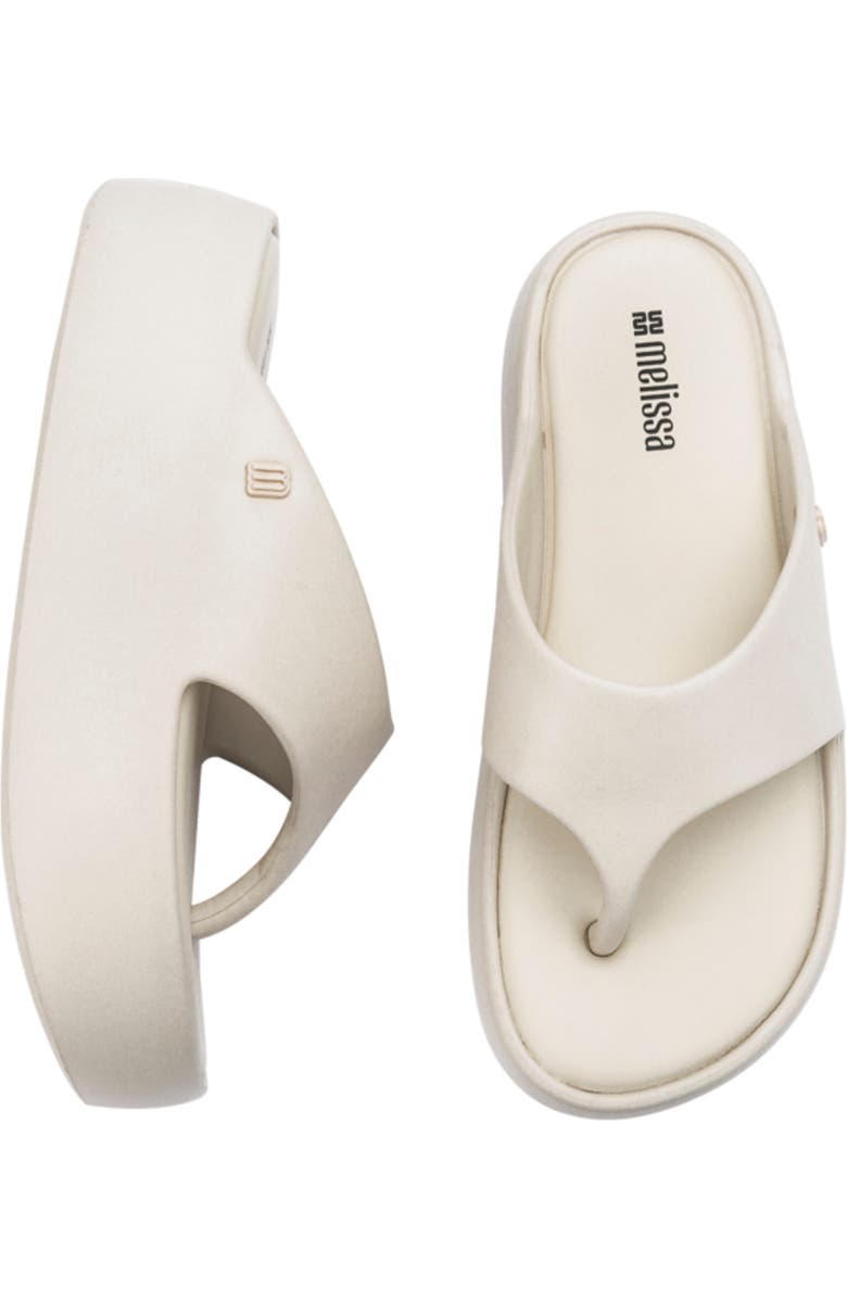 Melissa Free Platform Flip Flop, Alternate, color, Beige