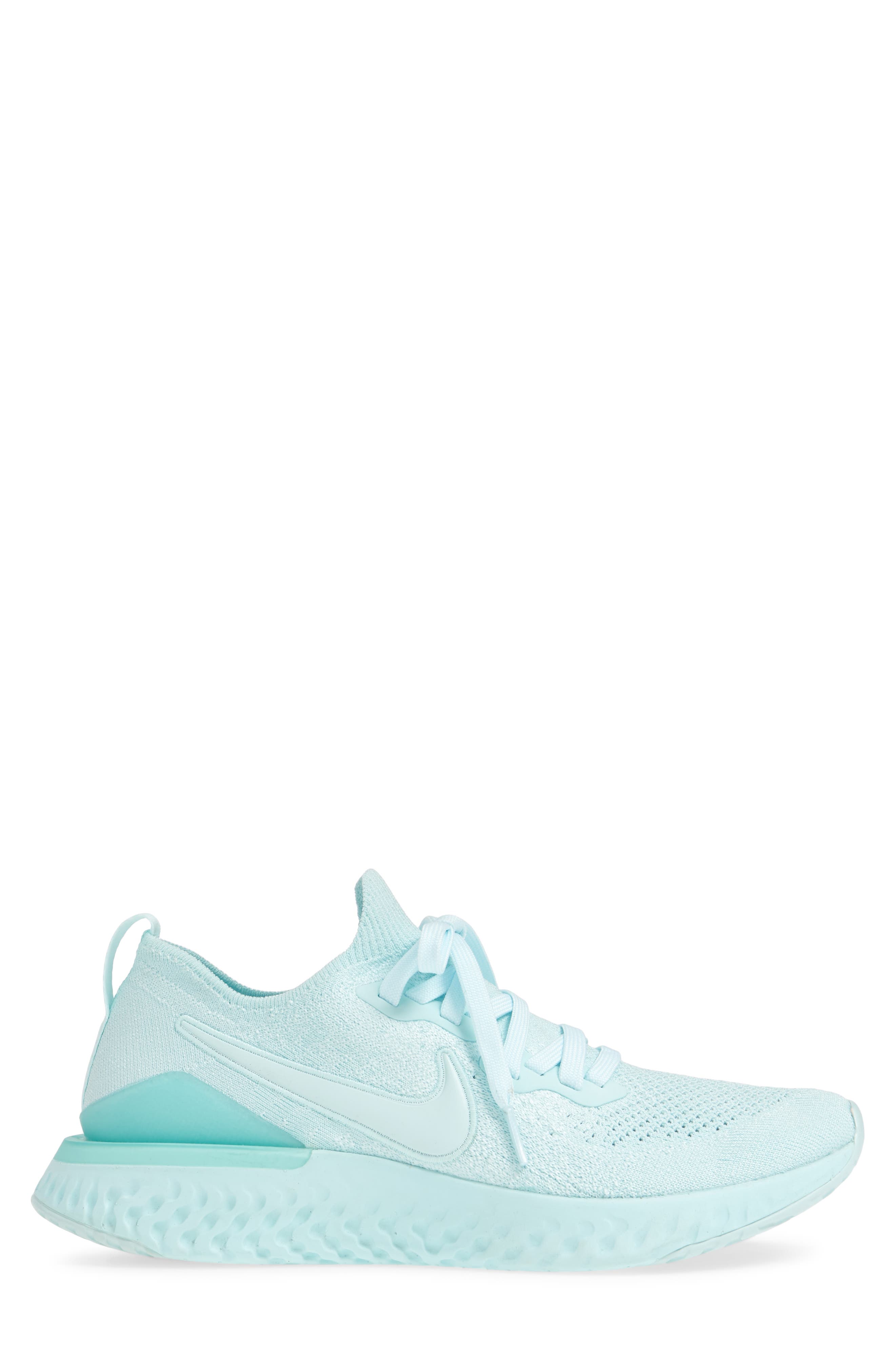Epic React Flyknit 2 Running Shoe, Alternate, color, TEAL TINT