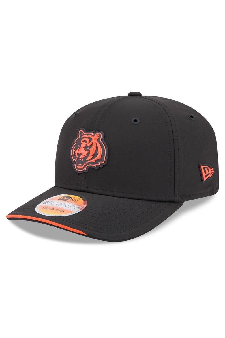 Men's New Era Black Cincinnati Bengals 2026 Sideline 9SEVENTY Adjustable Hat, Main, color, Black
