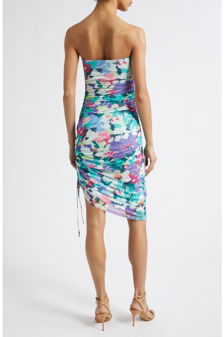Giovanna Strapless Dress, Alternate, color, GARDEN MESH