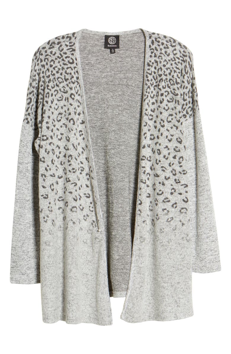 Bobeau Open Front Cardigan, Alternate, color,