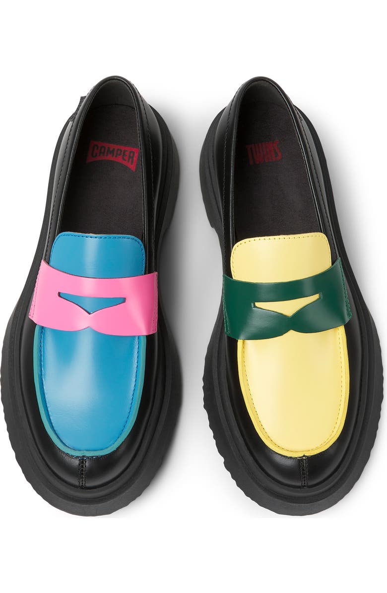 Camper Twins Mismatched Loafers, Alternate, color,