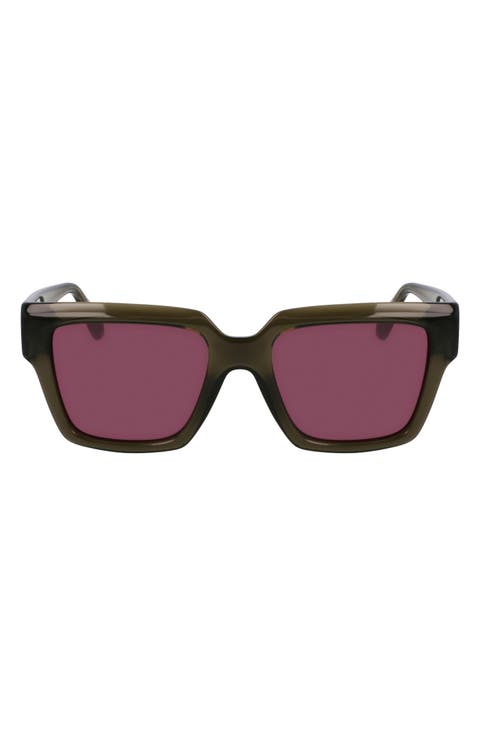 Gancini 54mm Rectangular Sunglasses