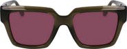 FERRAGAMO Gancini 54mm Rectangular Sunglasses