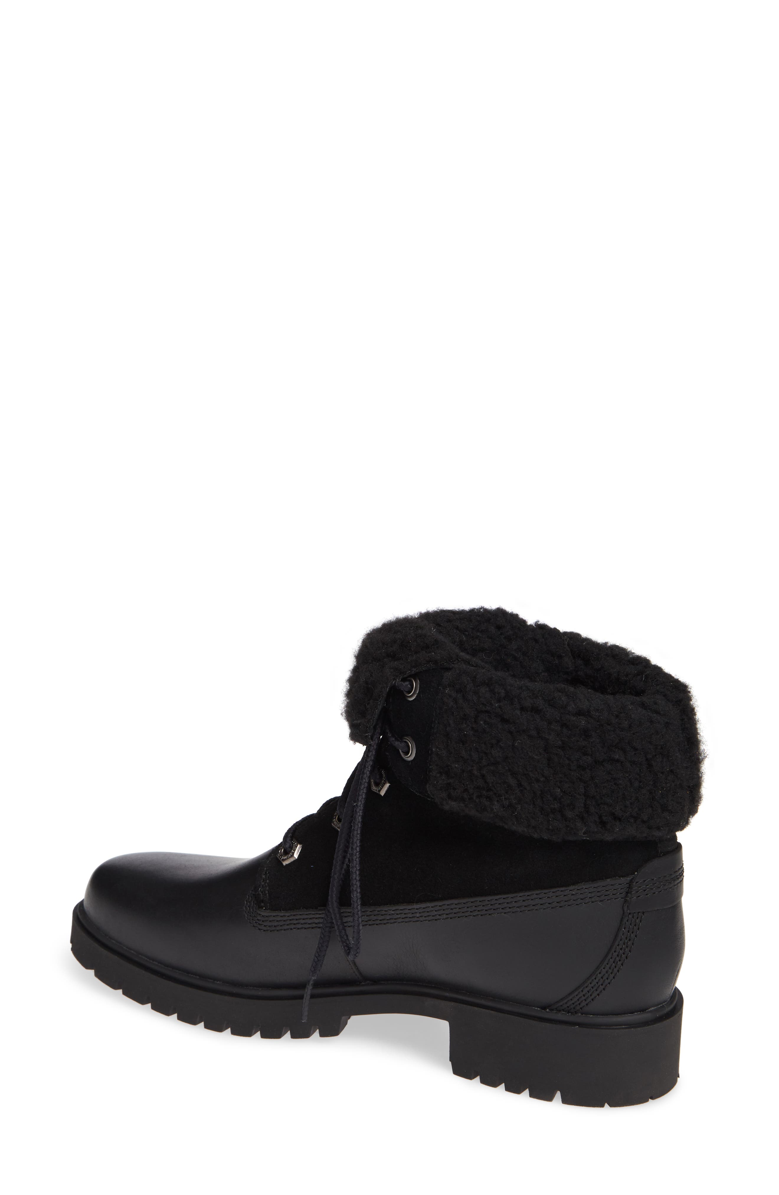Jayne Waterproof Bootie, Alternate, color, JET BLACK LEATHER