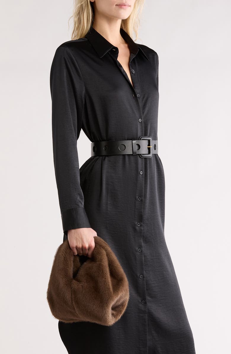 A.L.C. Simone Faux Fur Bag, Alternate, color, Brown