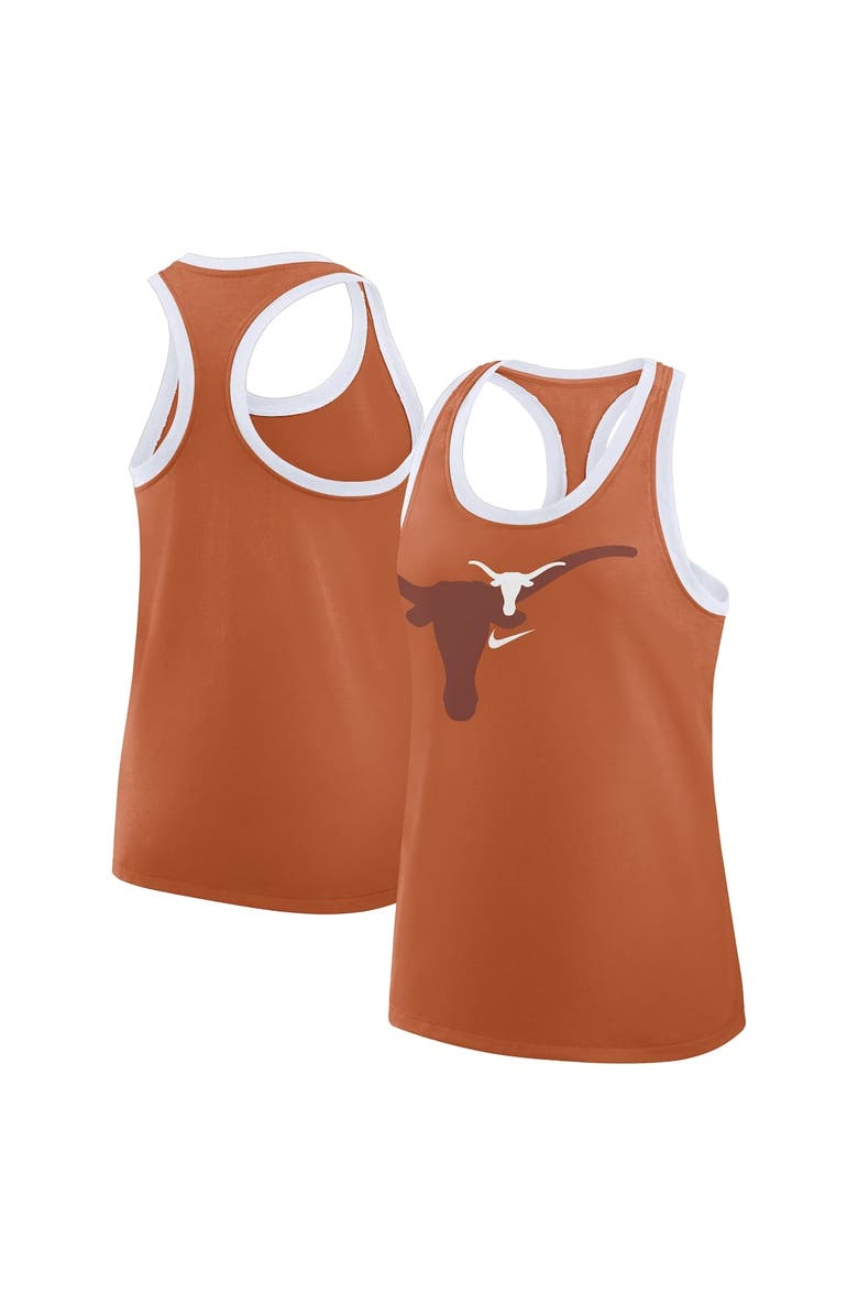 Nike Women's Nike Texas Orange Texas Longhorns Primetime Tri-Blend Racerback Tank Top, Alternate, color,