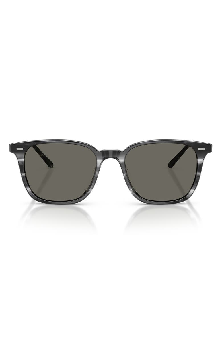 Oliver Peoples 52mm Ladein Square Sunglasses, Main, color, Divers Blue / Carbon Grey