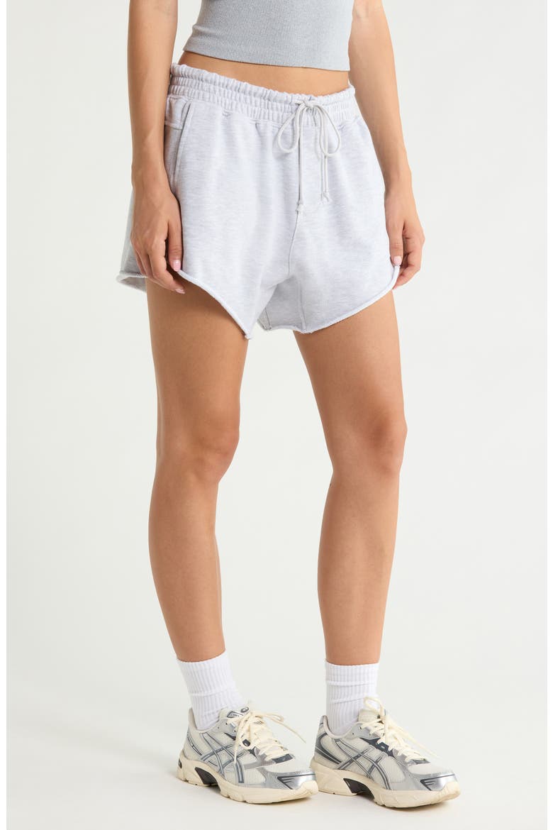 FP Movement Knockout Drawstring Shorts, Alternate, color, WHITE HEATHER GREY