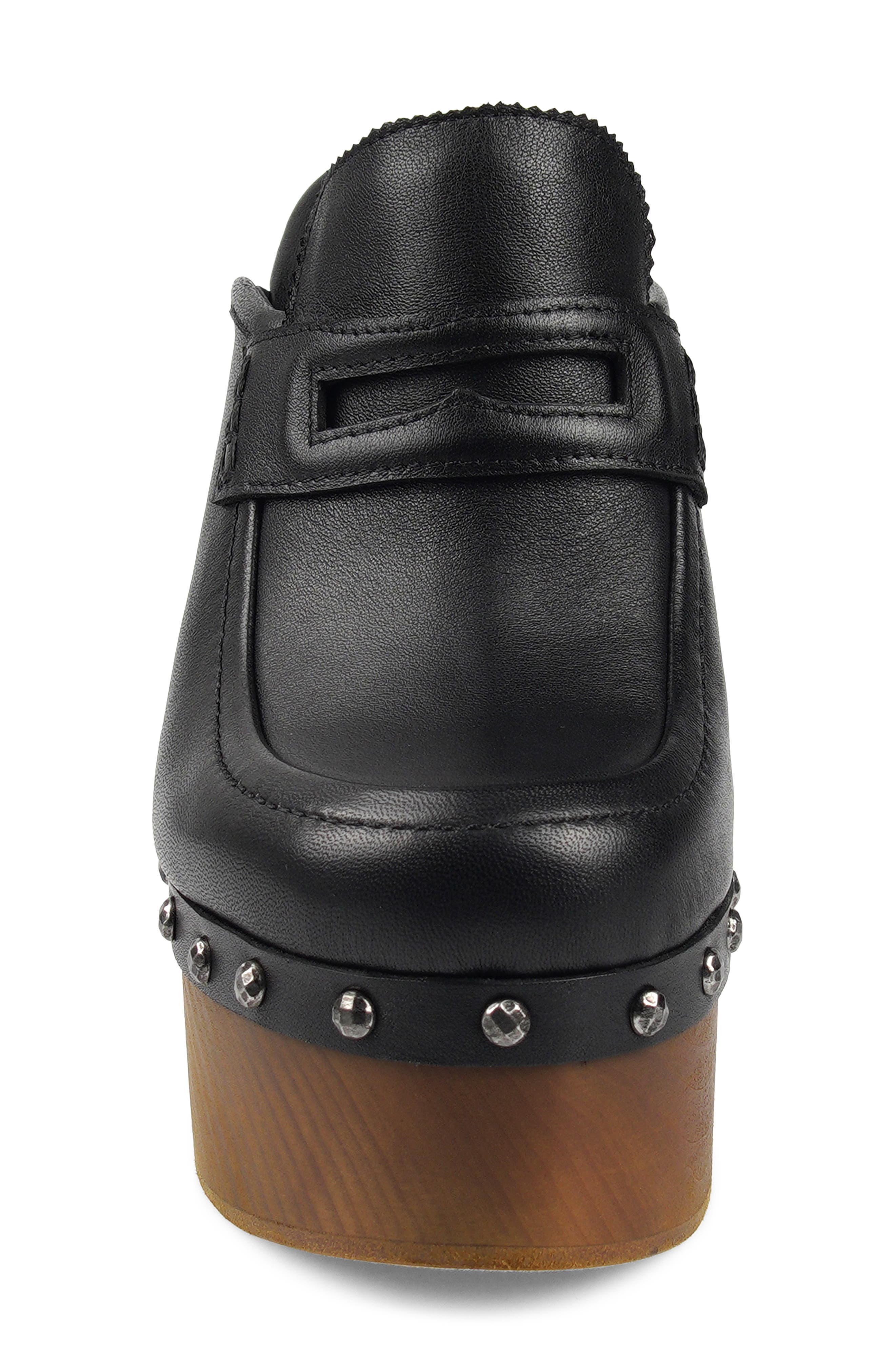 ZIGI Jiggy Platform Clog, Alternate, color, Black Leather