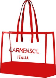 CARMEN SOL Taormina Clear Tote Bag
