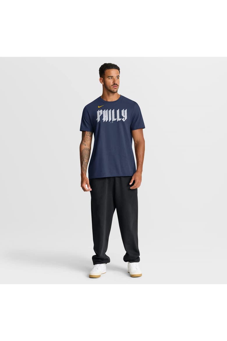 Men's Nike Navy Philadelphia Phillies City Connect Large Logo T-Shirt, Alternate, color, Navy
