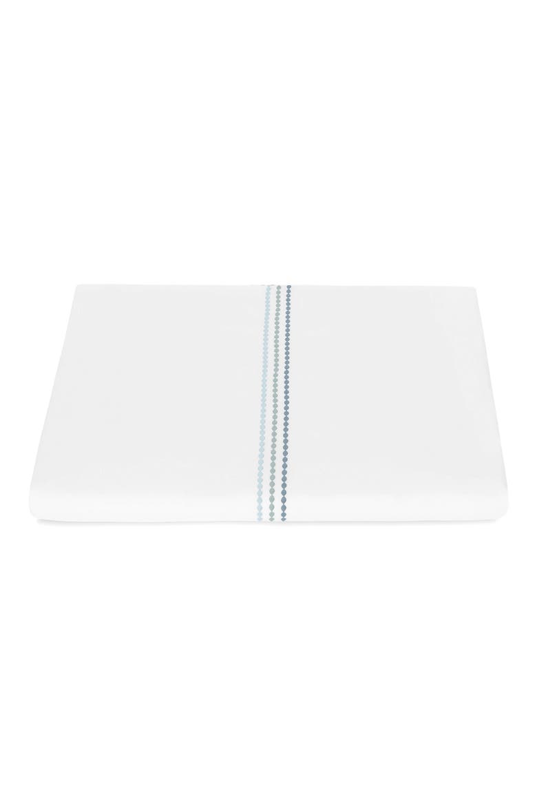 Amara Triple Pearl Embroidered Duvet Cover, Main, color, HAZY POOL