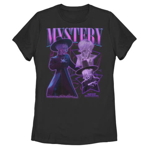 Women's KPop Demon Hunters Mystery Saja Collage  Graphic T-Shirt