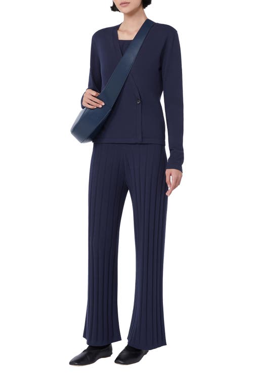 Weekend Max Mara Tema Wide Leg Pants In Blue