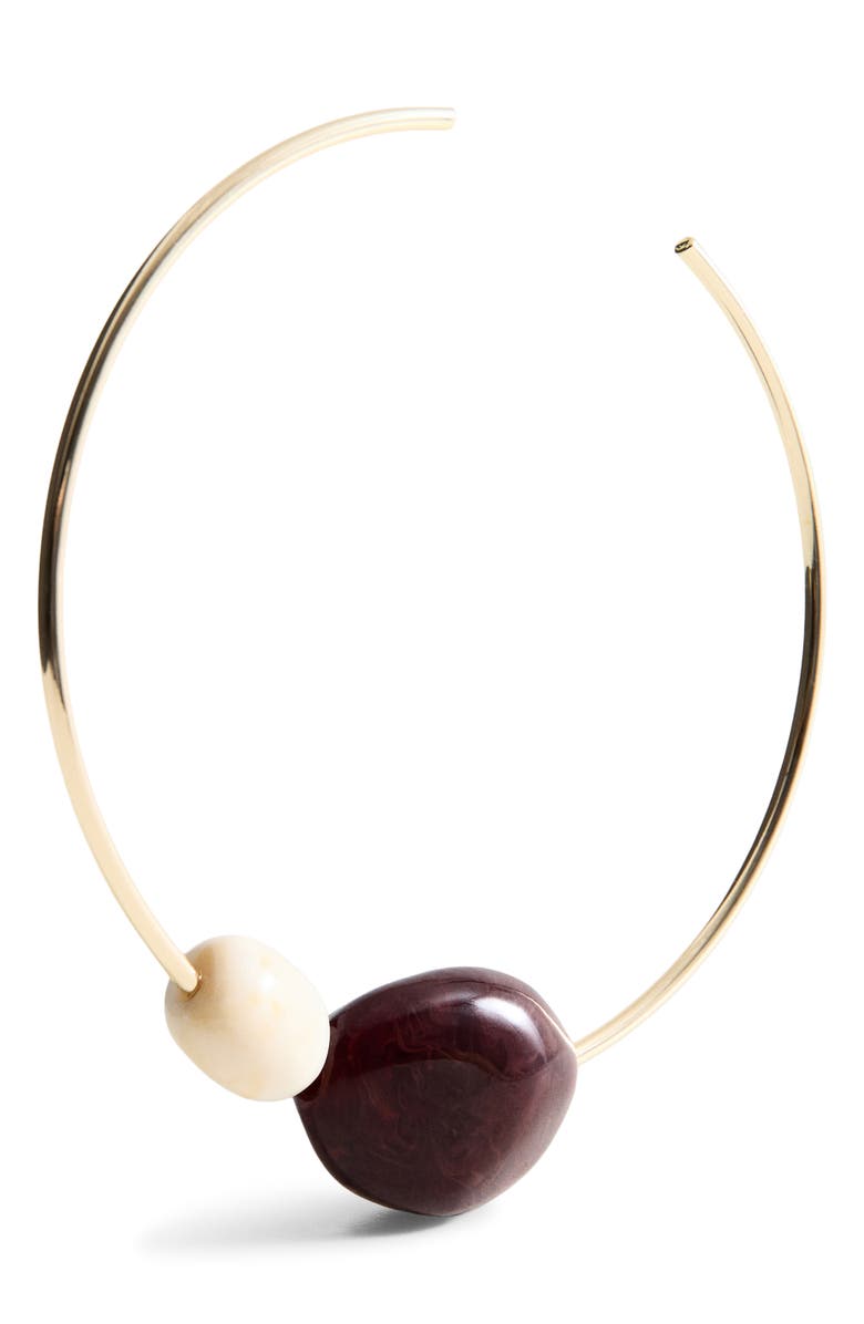 MANGO Rigid Bead Choker Necklace, Alternate, color,