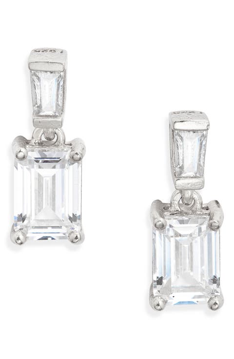Cubic Zirconia Drop Earrings