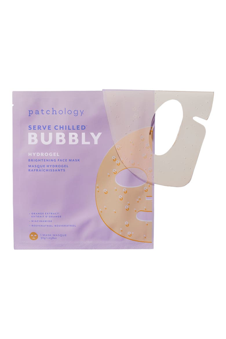 Bubbly Bright Hydrogel Mask, Main, color, NO COLOR
