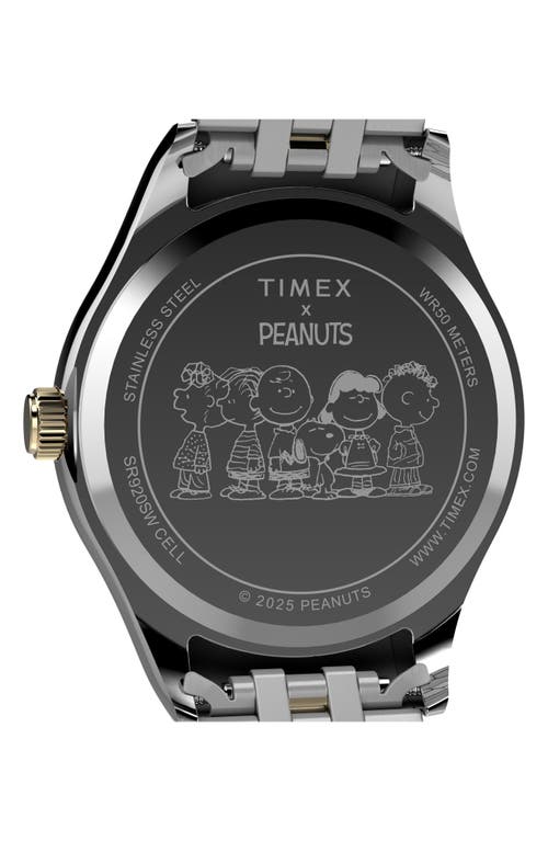 Timex ® X Peanuts® Legacy Two-tone Bracelet Watch, 34mm In Metallic