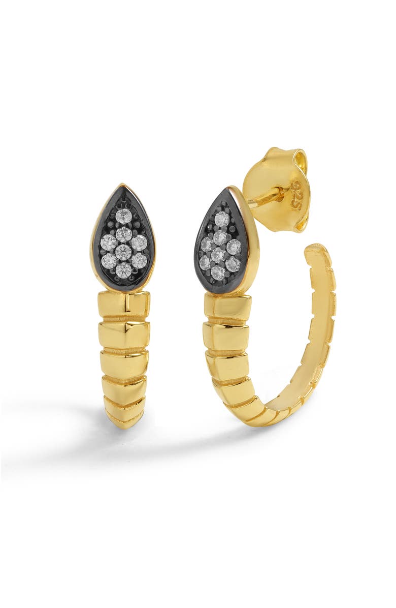 Mazin Jewels Serpent Earrings, Main, color, Gold