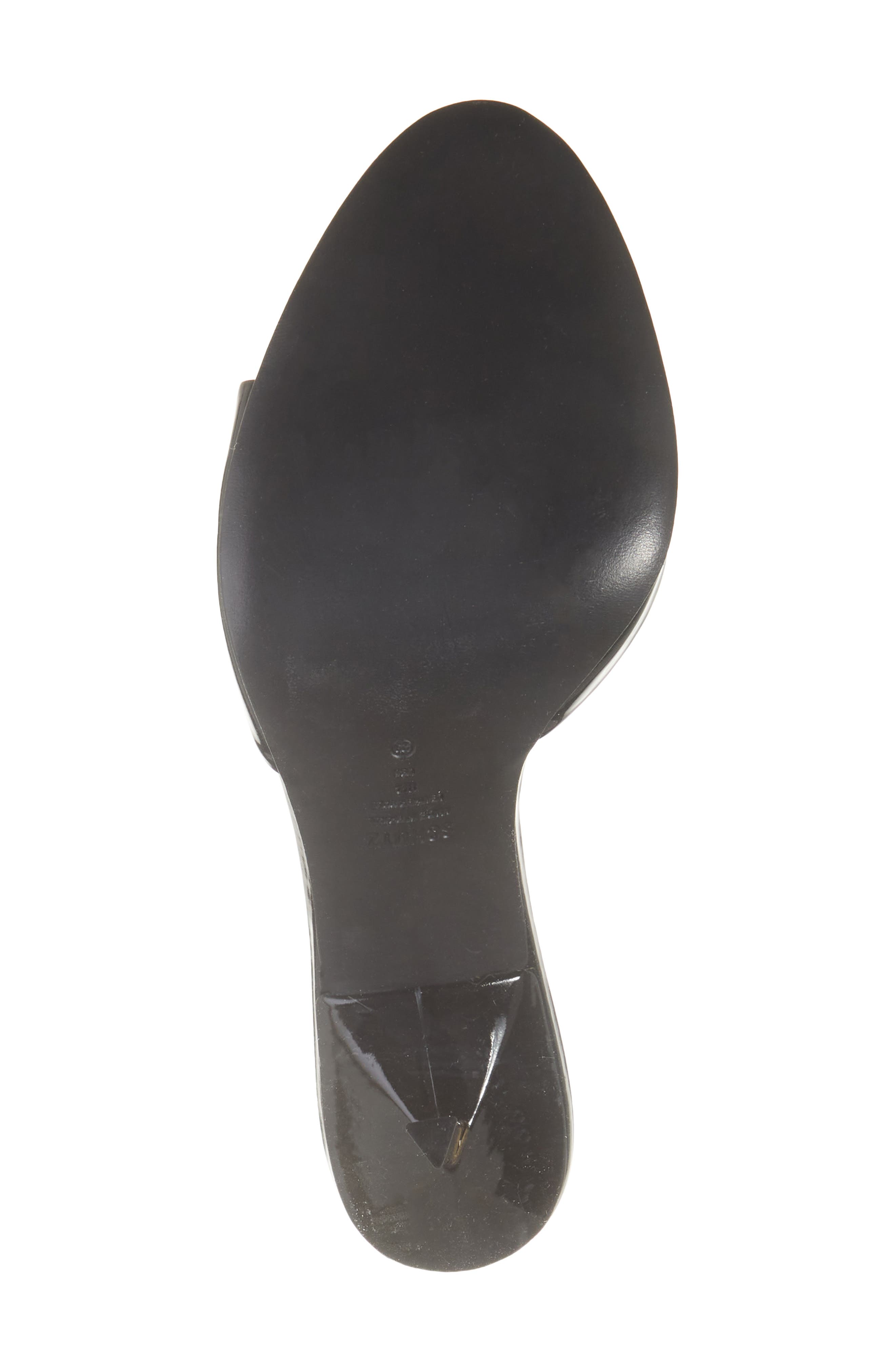 Schutz Allure Slide Sandal, Alternate, color, Black