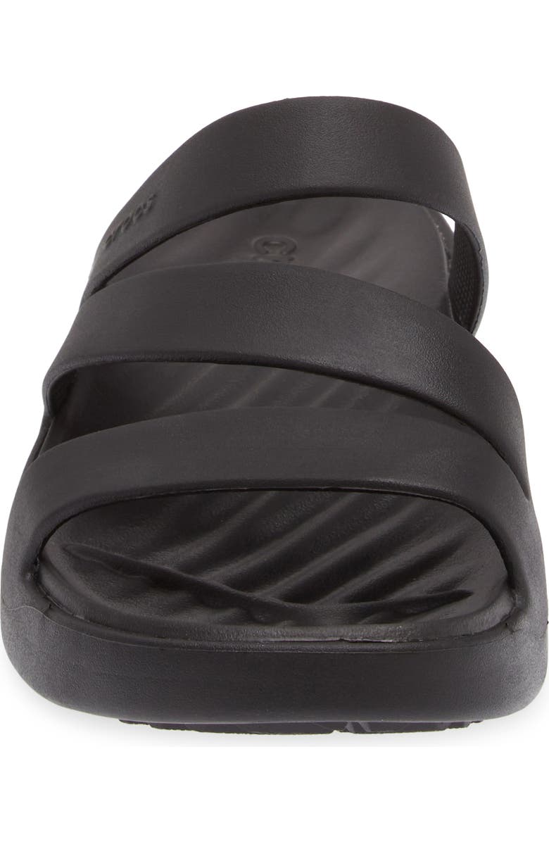 CROCS Getaway Strappy Slide Sandal, Alternate, color, Black