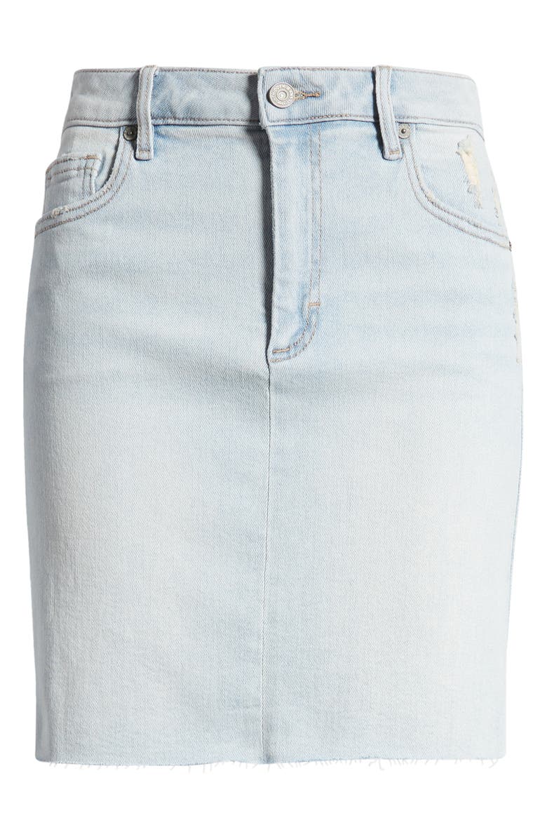 HIDDEN JEANS Denim Skirt, Alternate, color, Light Wash