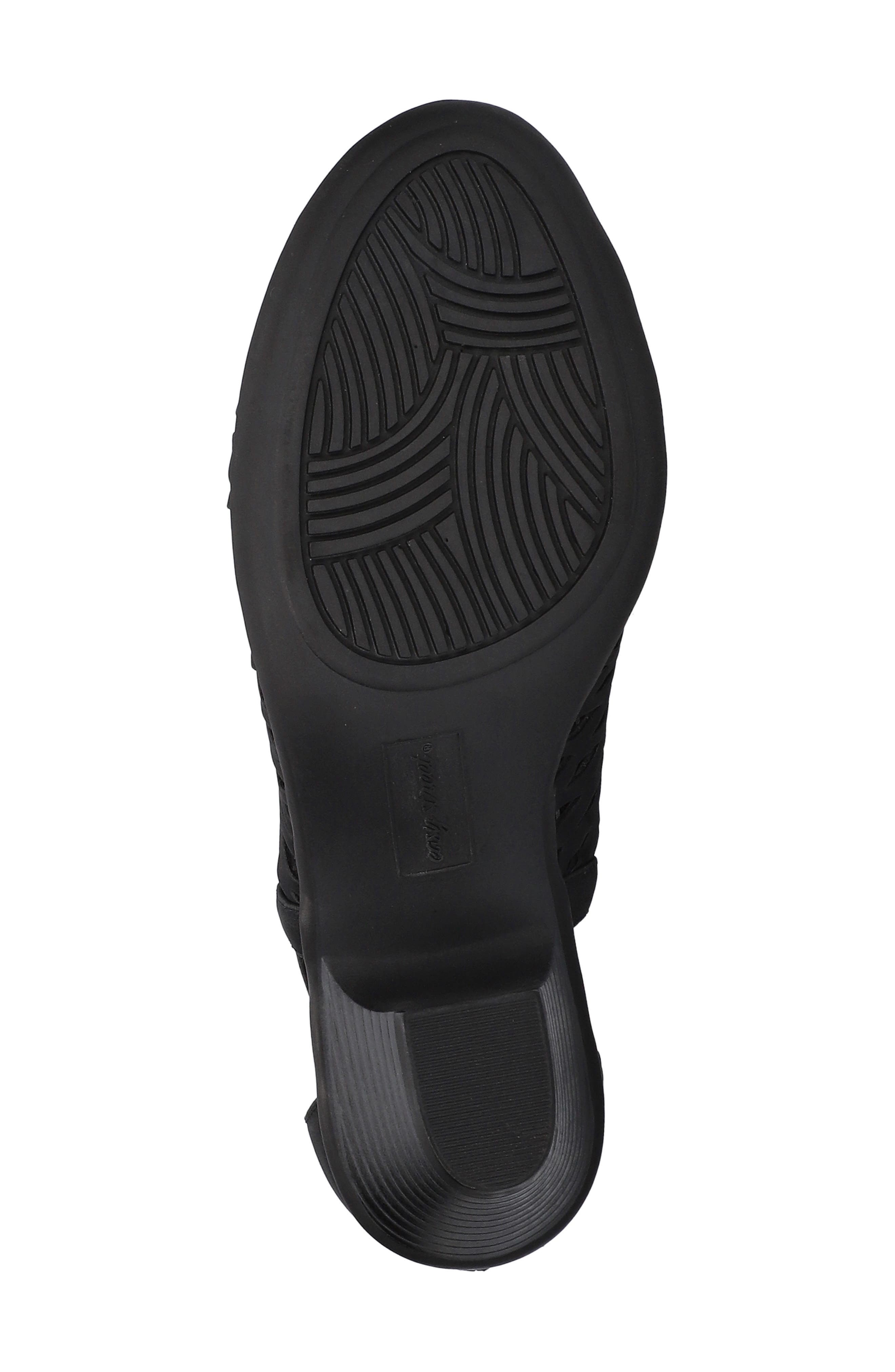 EASY STREET Sunrise Cutout Bootie Sandal, Alternate, color, Black