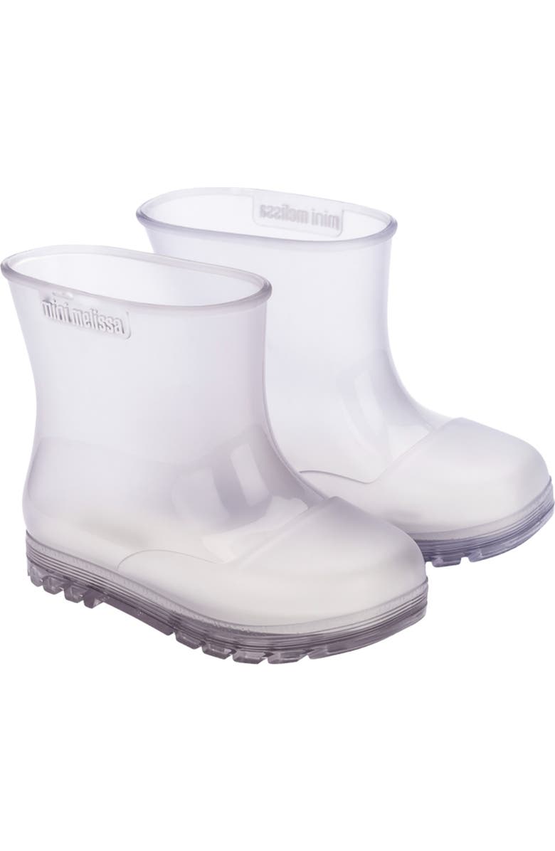 Mini Melissa Kids' Welly Rain Boots, Main, color, Clear