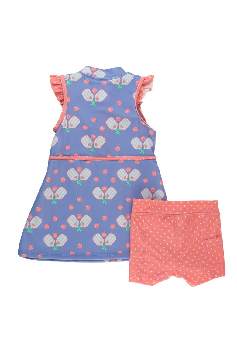 RuffleButts UPF50 Sleeveless Zip Ruffle Sleeve Active Dress, Alternate, color, 