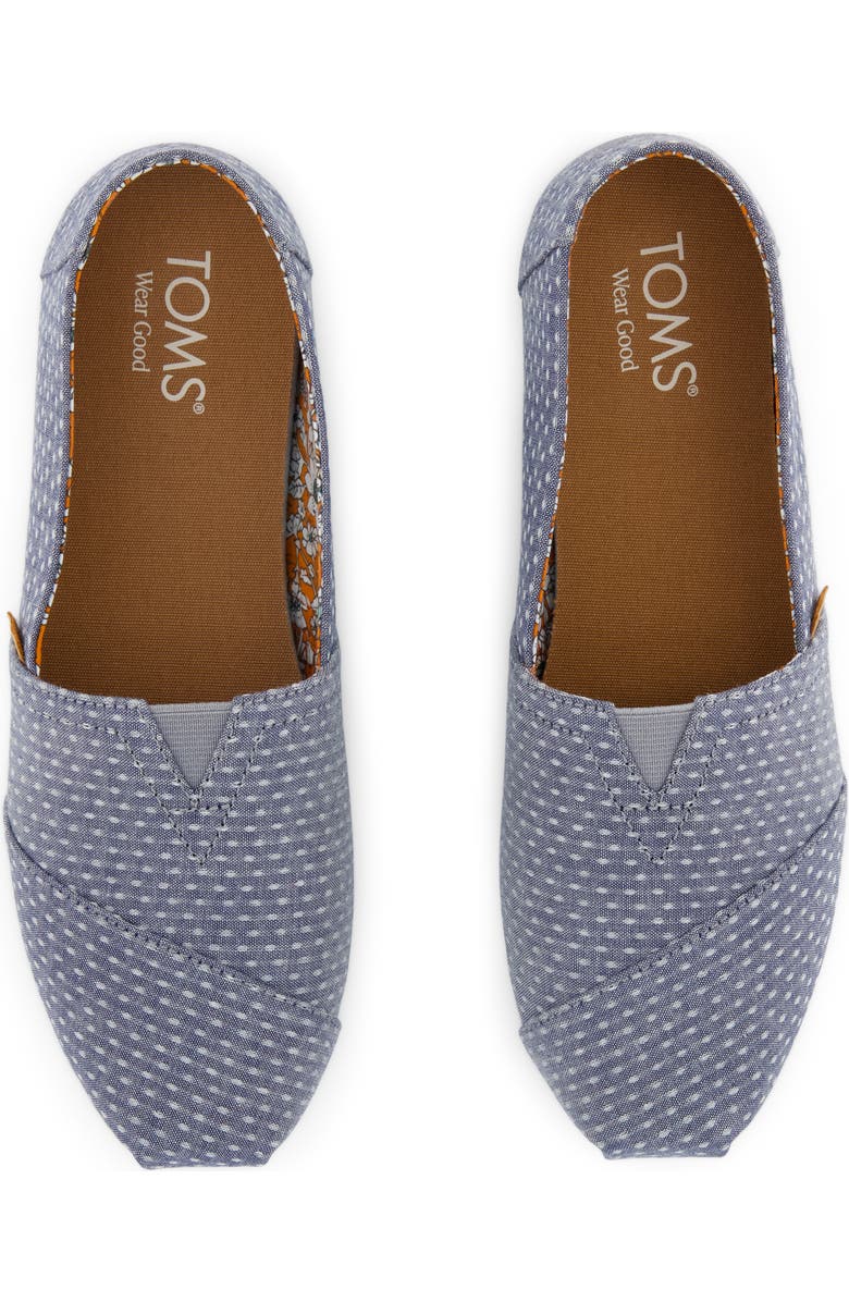 TOMS Classic Alpargata Slip-On, Alternate, color, Light/ Pastel Blue