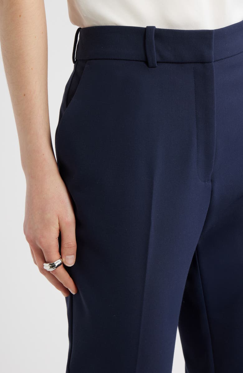 Nordstrom The Lena Slim Cropped Trousers, Alternate, color, Navy Night