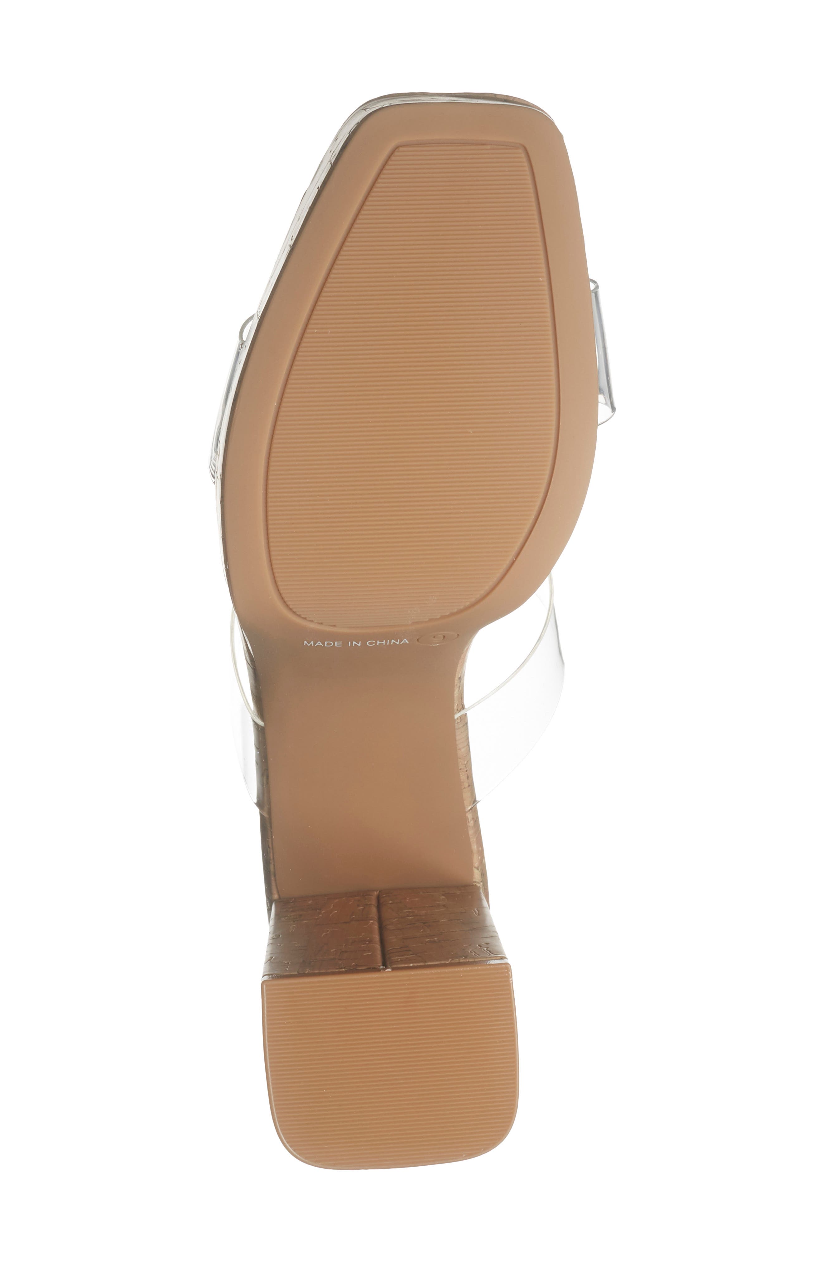 Baylie Platform Block Heel Sandal, Alternate, color, CLEAR