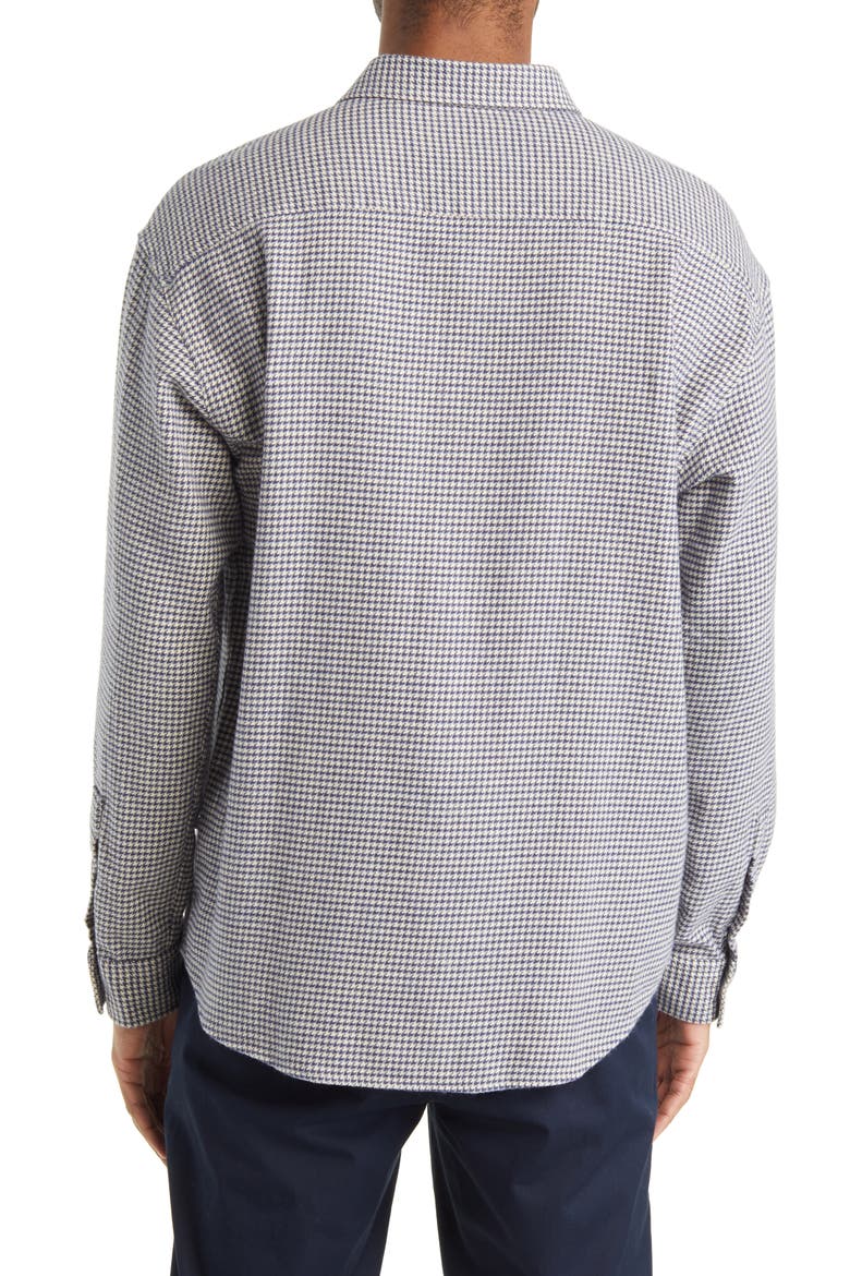 Deon Cotton Button-Up Shirt, Alternate, color, 765 NAVY CHECK